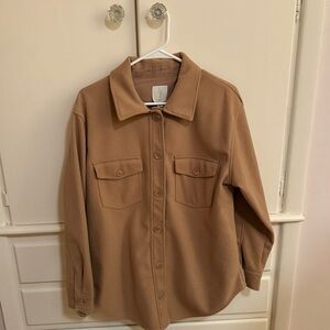 Joie Camel Button Down Jacket Top Medium